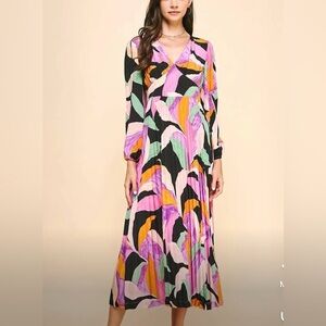 Pinch Women’s Multicolor Long Sleeve Maxi Dress